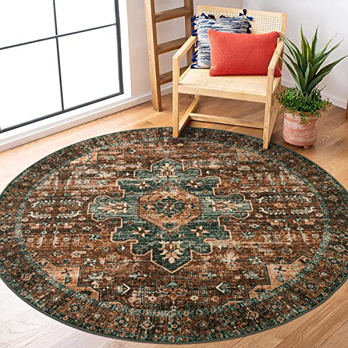 Ultra Thin Washable Round Rug