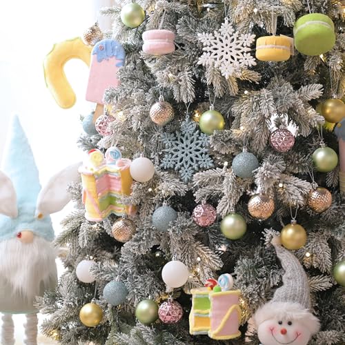 50ct Christmas Tree Decorations Ball Ornaments 2.36 Inches (50 Count)