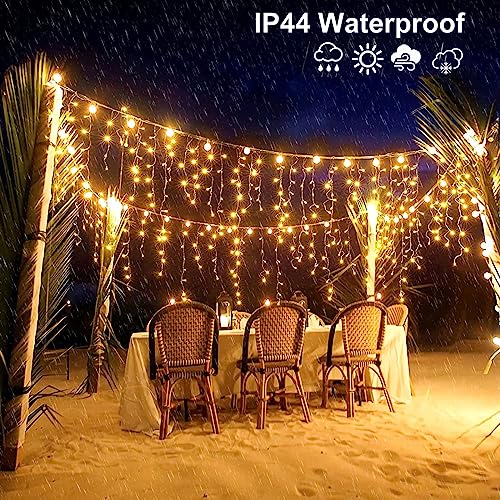 132ft Icicle Lights for Outside