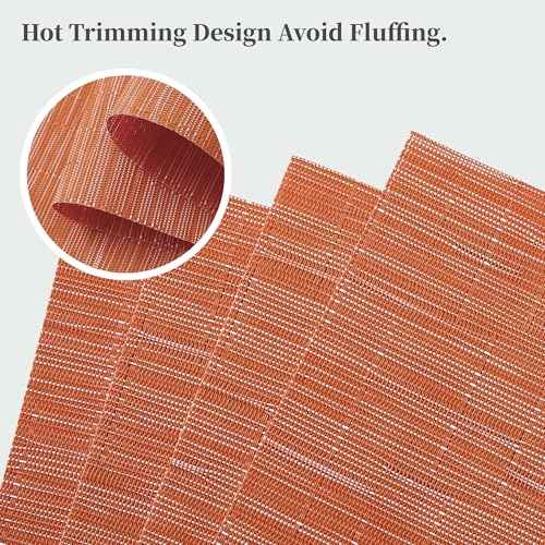 Orange Placemats Set of 6 (6 Count)