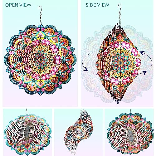 Wind Spinners Outdoor Mandala Lucky Star
