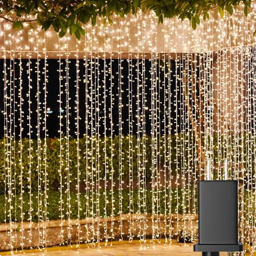 LED Curtain Lights Outdoor 40ft x10ft