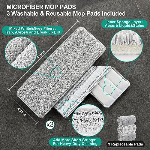 Flat Mop System with Wringer Bucket