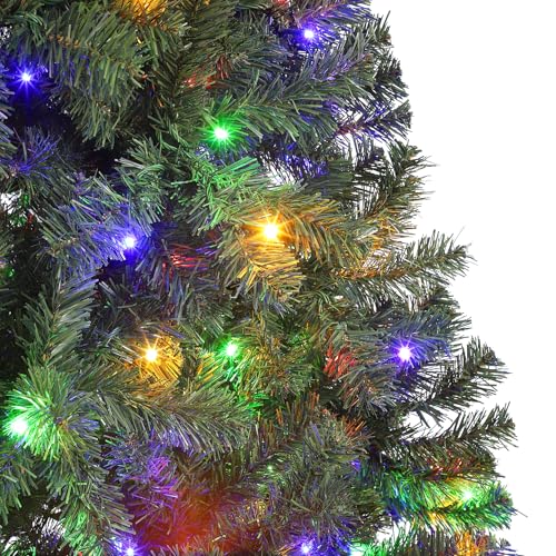 7.5ft Prelit Fraser Fir Wide Artificial Christmas Tree w