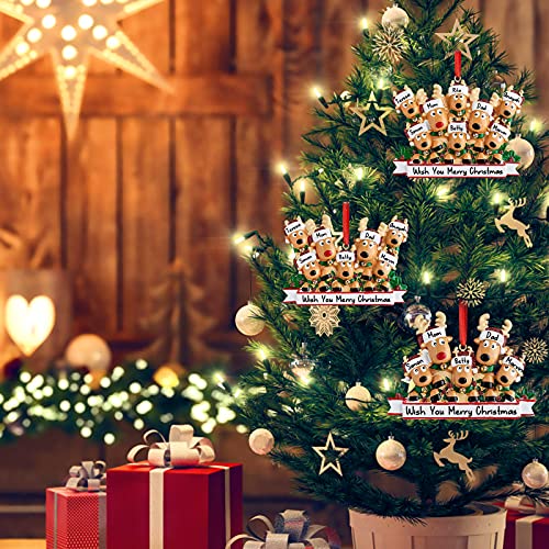 Personalized Deer Christmas Ornaments 2025 Family of 2