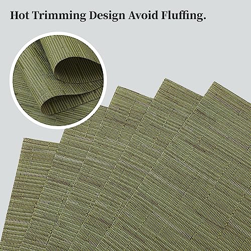 Pea Green Placemats Set of 8 (8 Count)