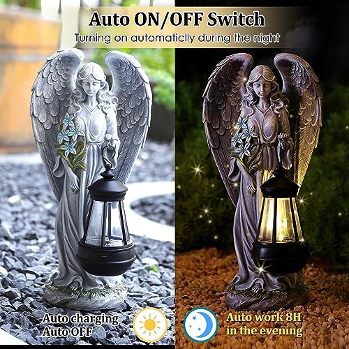 Solar Angel Outdoor Garden Decor Statues