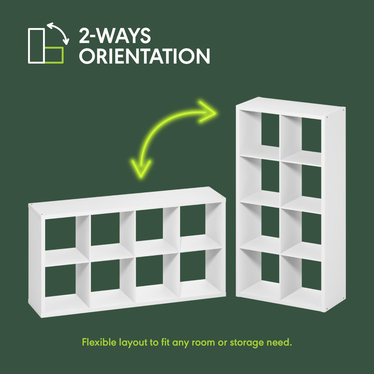 Cubicle Open Back Decorative Cube Storage Organizer