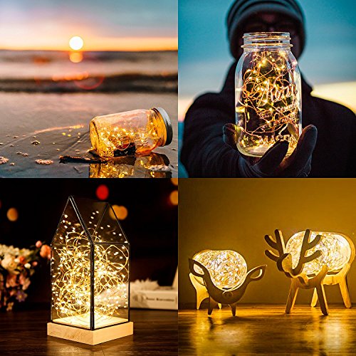Fairy Lights 10ft 30 LED Mini String Lights Battery Operated Firefly Starry Lights for Wedding (20 Feet)