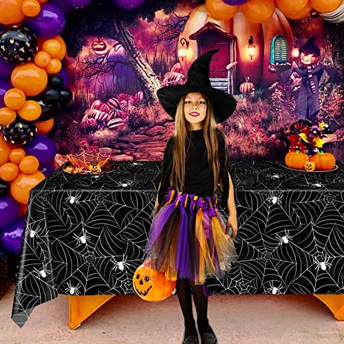 3 Pack Halloween Tablecloth Rectangular Table Halloween Party Decorations (3 Count)