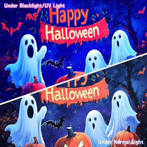 UV Reactive Halloween Tapestry