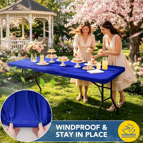 Fitted Tablecloth for 6 Foot Rectangle Tables (10 Count)