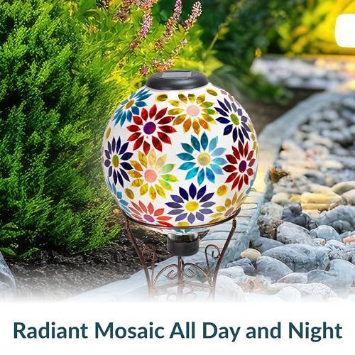 Sunnydaze Solar Gazing Ball for Garden (2 Count)