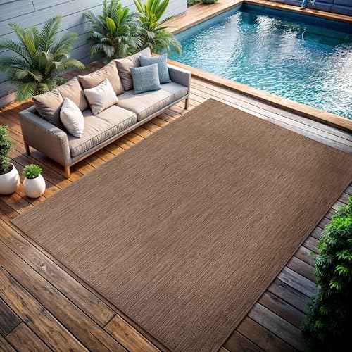 Outdoor Rug 10x14 Modern Area Rugs for Large Indoor and Outdoor Patios and Porches