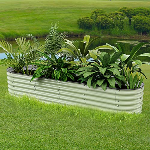 8 X 2 X 1.4 Ft Galvanized Raised Garden Bed