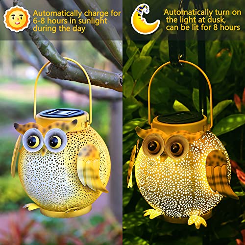 2 Pack Hanging Solar Lanterns