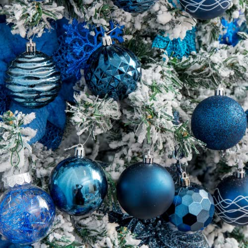 60mm 2.36" Christmas Ball Ornaments Shatterproof Christmas Ornaments Set Decorations for Xmas Tree Balls (34 Count)