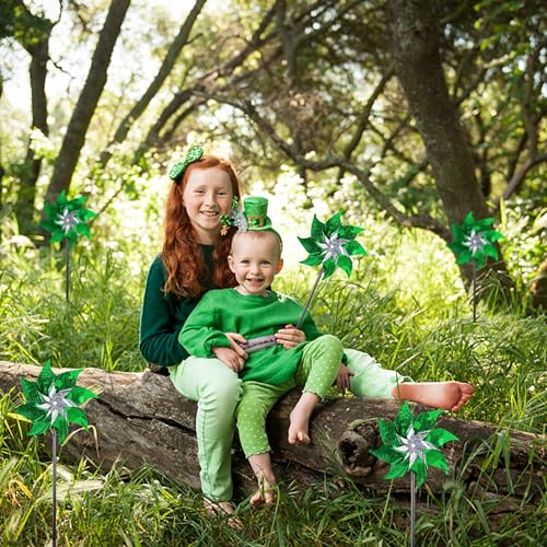 10 Pack Reflective Pinwheels Holiday Decor (10 Count)