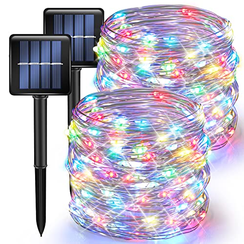 Multicolor Solar String Lights Outdoor (2 Count)