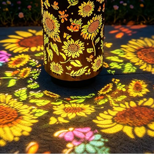 Colorful Solar Sunflower Lanterns Outdoor