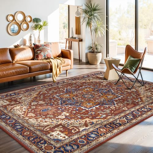 Ultra Thin Washable 8x10 Area Rugs for Living Room