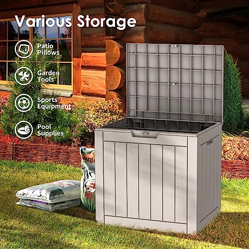 35 Gallon Lockable Resin Deck Box