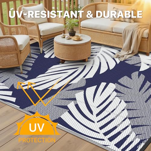 Outdoor Rug Waterproof Plastic Rugs for Patio (108 Sq Ft)