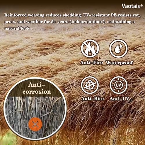 Realistic Synthetic Thatch Roll Sun