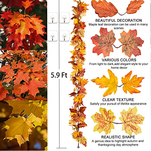 Fall Garland Maple Leaf (11.8 Foot)