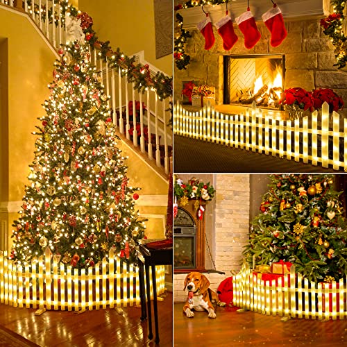 8 Pack Warm White Lighted Garden Fence (8.98 Sq Ft)