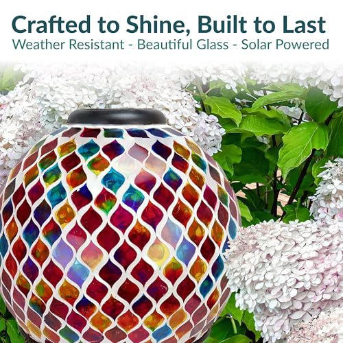 Sunnydaze Solar Gazing Ball for Garden