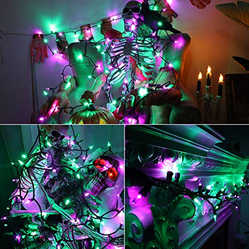 Purple Green Halloween Lights Connectable