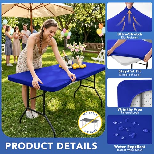 Spandex 6ft Table Cover Fitted (2 Count)
