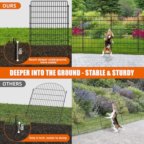 15 Panels No Dig Fence with Gate (15 Count)