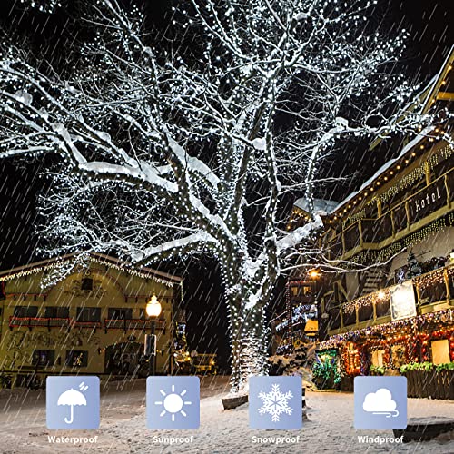 200 LED White Christmas Lights Outdoor