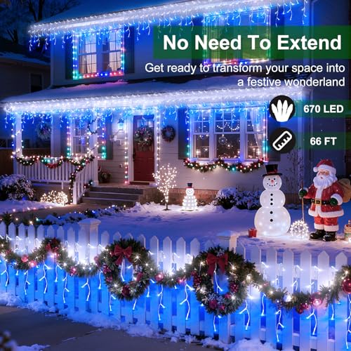 670 LED 66FT Christmas Lights Outdoor (66 Foot)