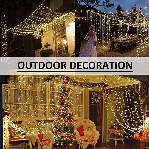 LED Curtain Lights Outdoor 40ft x10ft