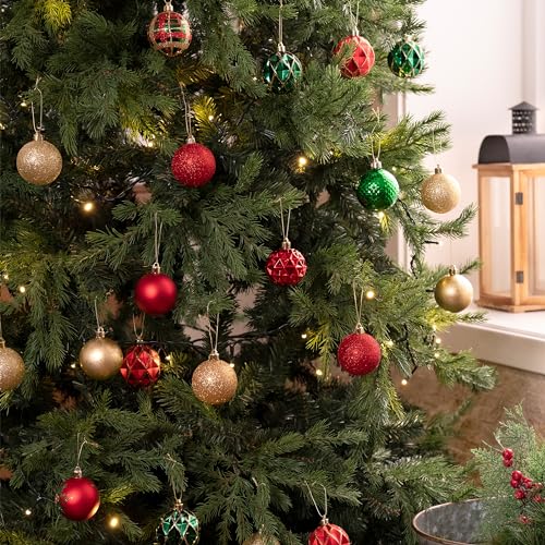 50ct Christmas Tree Decorations Ball Ornaments 2 Inches (50 Count)