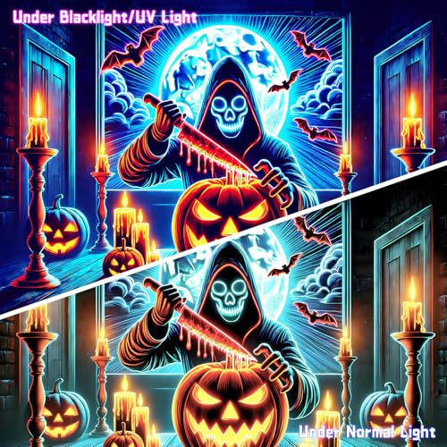UV Reactive Halloween Tapestry