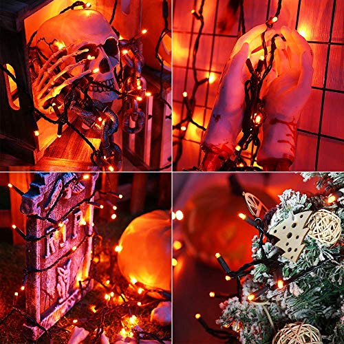 5MM Wide Angle Halloween String Lights Orange