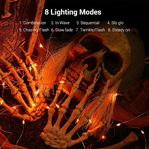 Orange Halloween Fairy Lights