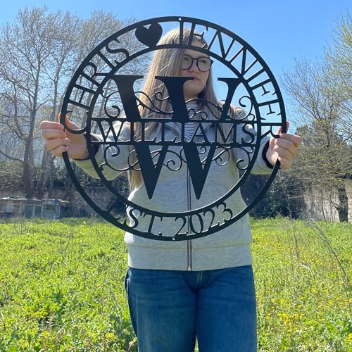 Personalized Family Name Sign with Heart