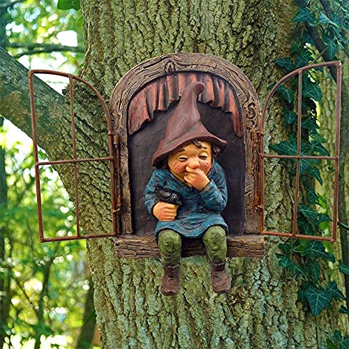 Whimsical Fairy Garden Gnome Statue