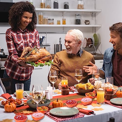12 Pieces Pumpkin Ramekins Fall Ramekins Ceramic Bowls Pumpkin Bowl 6 oz Oven Safe Ramekin for Thanksgiving Bowl Dip (12 Count)