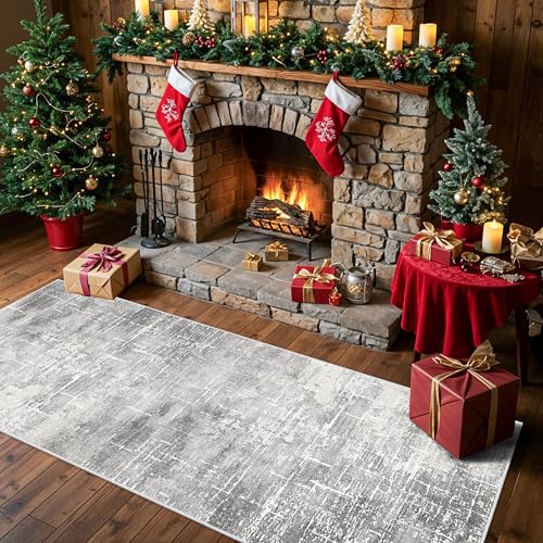 Washable Abstract 2x6 Kitchen Rug