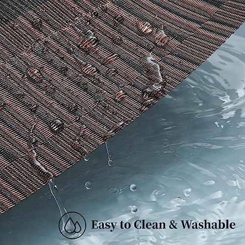 Brown with Black Striped Placemats Set of 12 (12 Count)