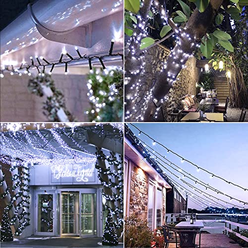 200 LED White Christmas Lights Outdoor