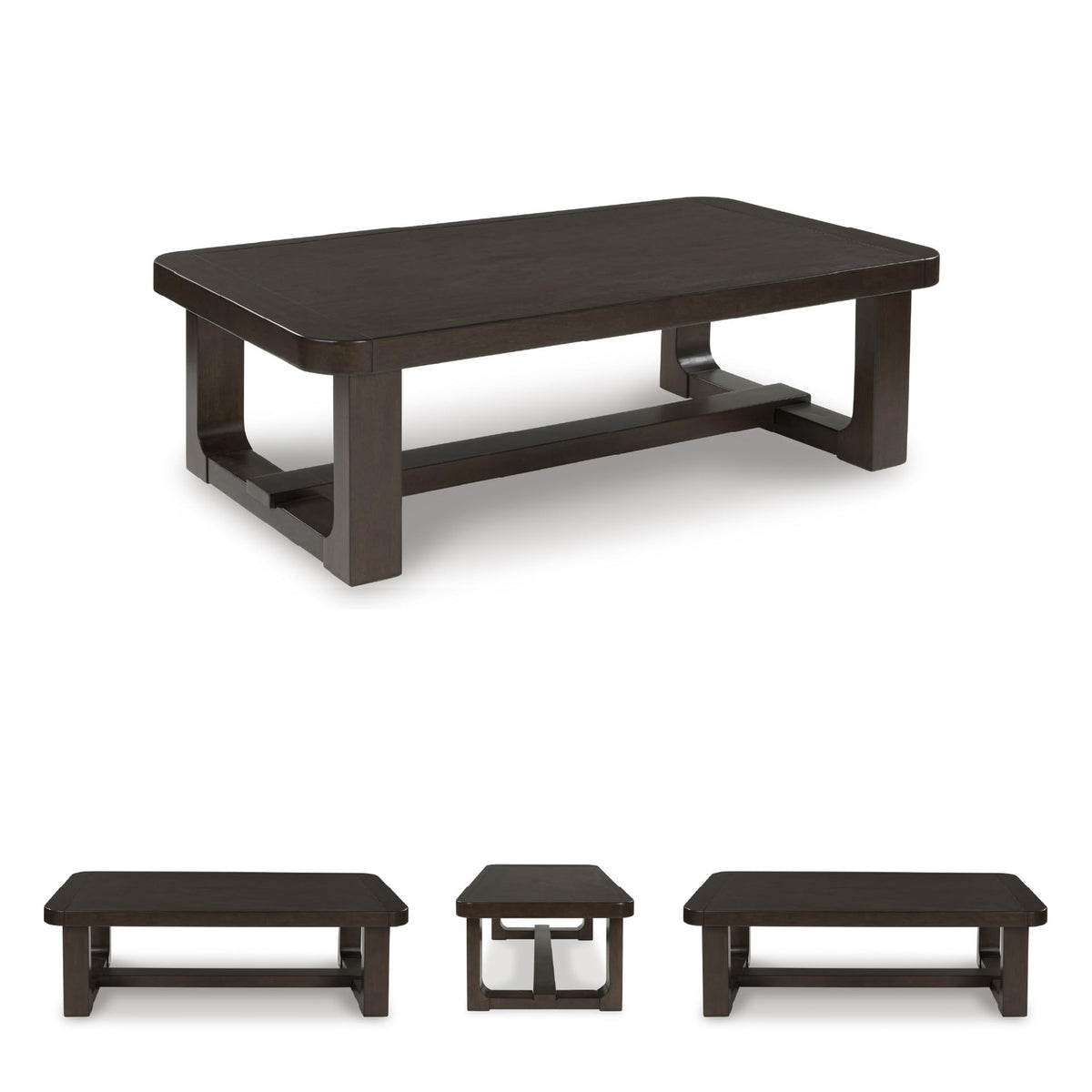 Modern Wood Rectangle Coffee Table