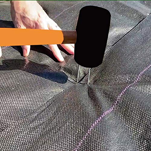 Ashman 150 Pack Galvanized Garden Stakes Landscape Staples and Fence Stake Sod Staples