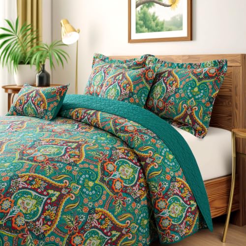 100% Cotton Face King Quilt Bedding Set